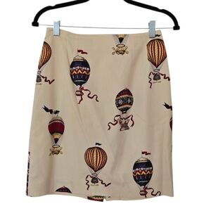 Talbots Y2K short skirt Balloons 90s Made-in-USA 4P Cream